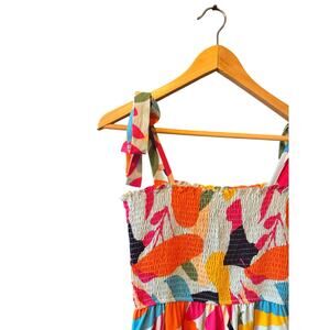 THML Colorful Abstract Midi Dress